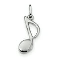 thumbnail image 1 of Beautiful Sterling Silver Rhodium Plated Polished Music Note Charm, 1 of 1