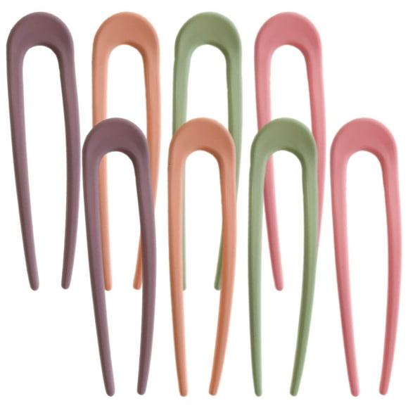 8pcs U Shaped Hair Pin French Style Hair Pin Updo Hair Fork Bun Hair Holder