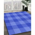 thumbnail image 3 of Ahgly Company Machine Washable Indoor Rectangle Transitional Sky Blue Area Rugs, 3' x 5', 3 of 7