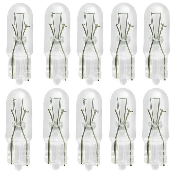 T1.5 Shape, W2x4.6d Base 1.12W 14V Light Bulbs, 10 Pack