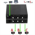 thumbnail image 5 of 3-Way Stereo XLR Passive Audio Signal Switcher Selection Switch Balanced 3 in 1 Out Audio Selector Audio Select Switcher, 5 of 5