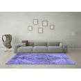 thumbnail image 3 of Ahgly Company Indoor Square Abstract Blue Modern Area Rugs, 7' Square, 3 of 4