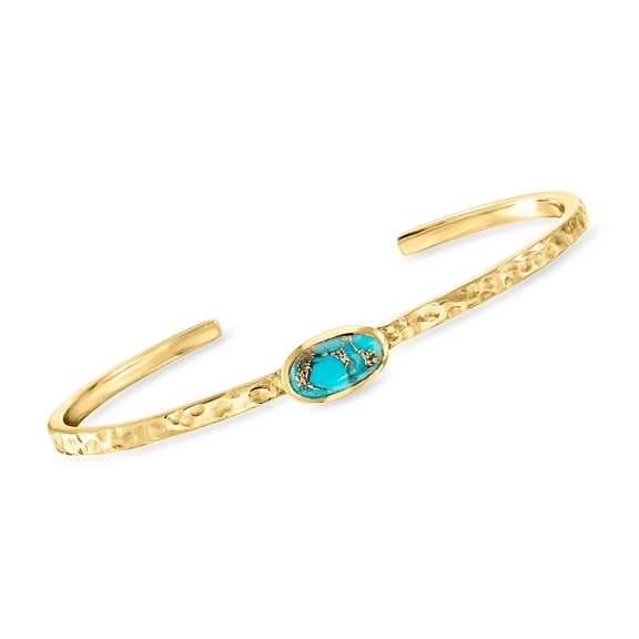Ross-Simons Turquoise Slender Cuff Bracelet, Women's, Adult
