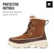 thumbnail image 3 of Bota Sorel Tivoli V impermeable para mujer, color canela aterciopelado, tabaco, 3 of 7