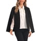 thumbnail image 4 of Blazer de manga capa Inspire Chic para mujeres, chaqueta casual de trabajo abierta, talla XL, color negro, 4 of 6