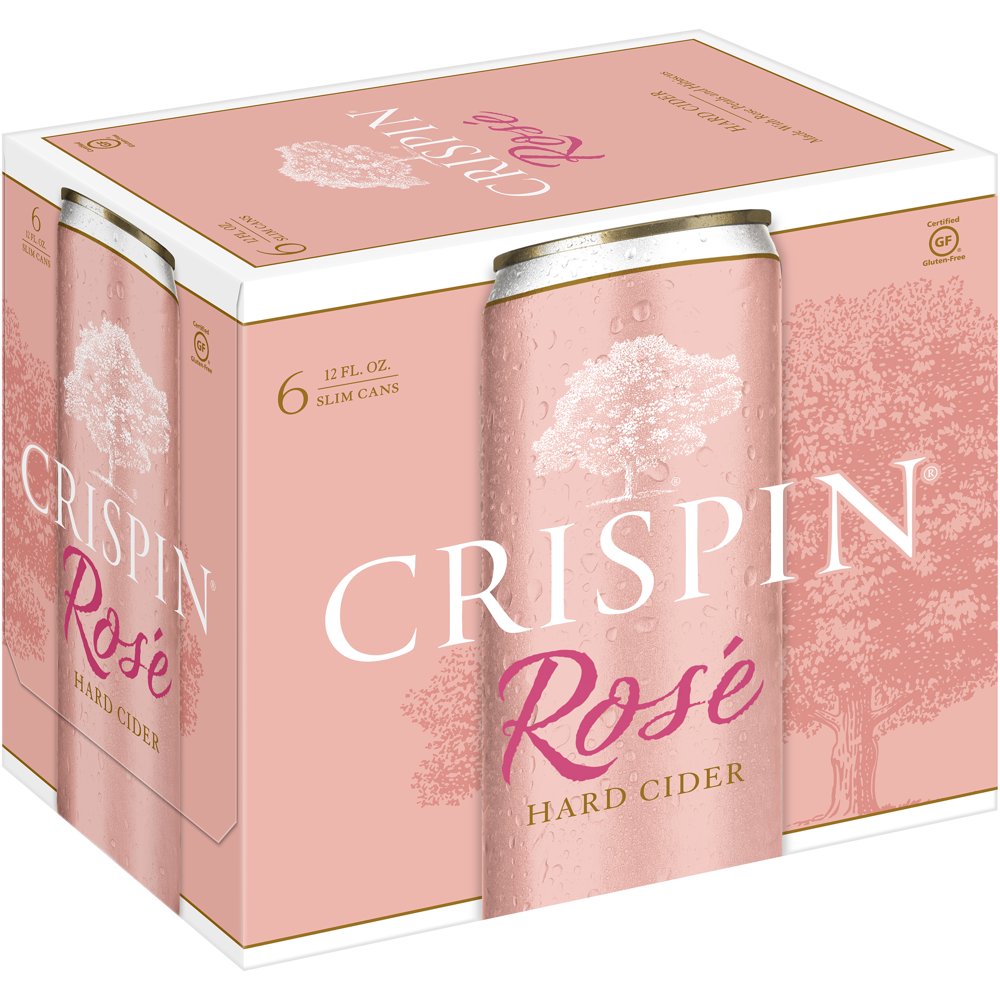 Crispin Gluten Free Rose Hard Cider, 6 Pack Cider, 12 fl. oz. Cans, 5