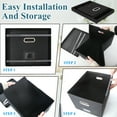 thumbnail image 7 of LANNEY File Organizer Box with Lid, Upgraded Portable Collapsible File Box, Document Organizer for Office Decor Home, Black, 7 of 7