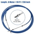 thumbnail image 3 of Unique Bargains 20ft 6 Meter 236inch Marine 33C Throttle Control Cable for Yamaha Outboard Engine Boat Motor Steering System Blue, 3 of 7
