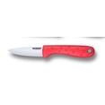 thumbnail image 1 of CERAMIC KNIFE: Red soft touch handle; White Ceramic Blade ... 3" Blade, 1 of 4