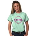 thumbnail image 3 of All You Need is Kittens and Caffeine Women's Graphic T Shirt Tees Brisco Brands S, 3 of 6