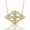 Gold, variant on Opal Infinity Net Style Rose Gold Plated Pendent Gift For Graduation || Ali Baba Jewellery