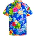 thumbnail image 4 of KING KAMEHA T-Shirts d'Été à Manches Courtes Ananas pour Hommes, Ananas, Bleu, S, 4 of 4