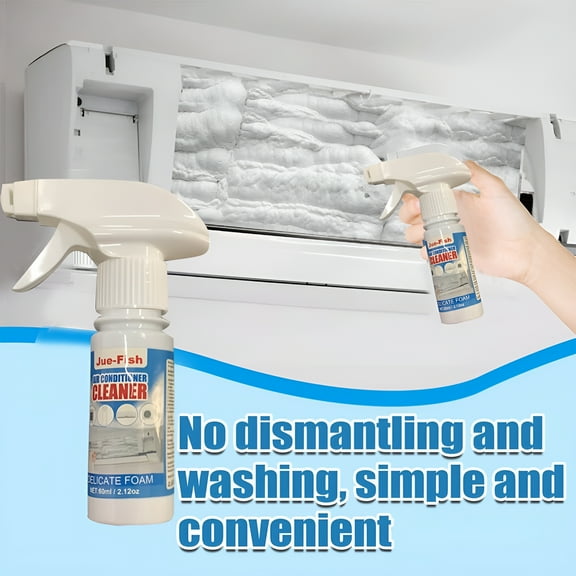 RAGUPEL 60ml Air Conditioner Foam Coil Cleaner Quickly Cleaner Air Conditioner Spray Foaming Cleaner Spray
