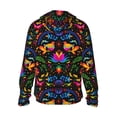 thumbnail image 3 of Daiia Mexican Flower Traditional1 UPF 50+ Sun Protection Hoodie Jacket Lightweight Long Sleeve Sun Shirt for Women Men with Pocket Hiking Outdoor-X-Large, 3 of 9