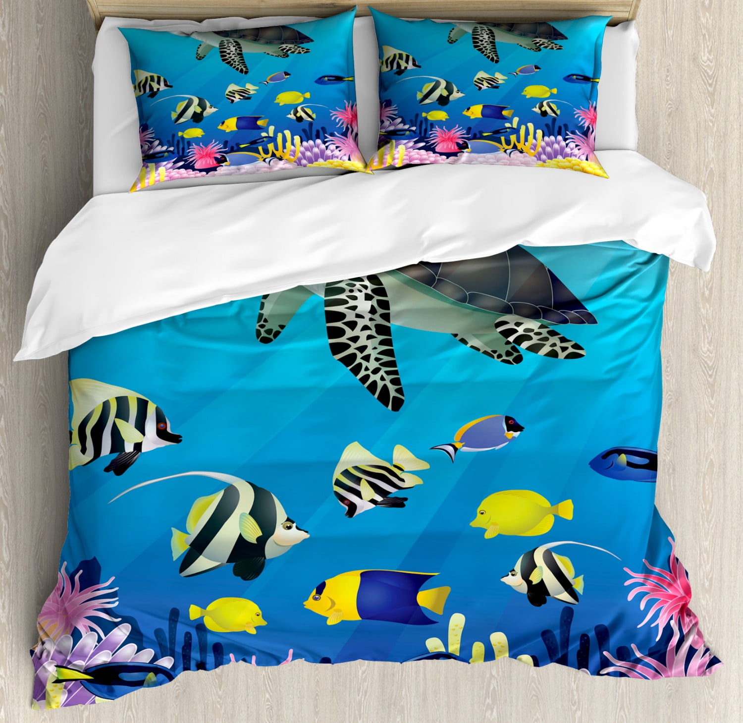 Hawaii Duvet Cover Set - Hawaii Sea Turtle 01