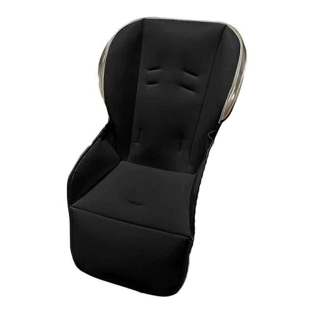 Toddler High Chair Seat Cover Waterproof PU Leather Nonslip Design Easy Maintenance Feeding Chair Cushion Replacement White