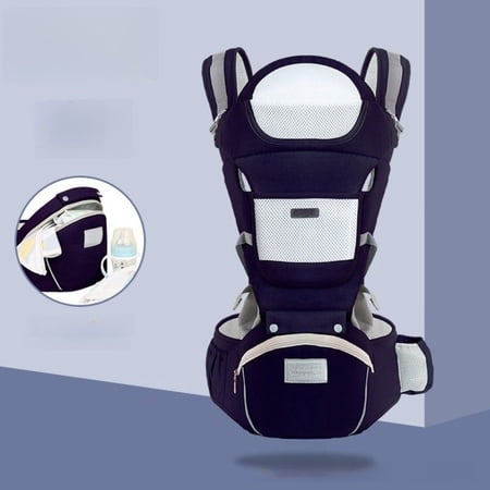 Hip Carrier for Baby - Easy to Wear Ergonomic Baby Carrier with Hip Seat for 7–45 lbs - Baby Harness with Back Support, Breathable & Adjustable