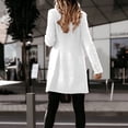 thumbnail image 6 of Hassda Clearance Women's Coats Women's Trench Coats Woman Artificial Elegant Blend Coat Slim Female Long Coat Outerwear Jacket Features: S-XXL, 6 of 7
