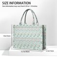 thumbnail image 3 of Large Capacity Tote Bag,Light Blue Christmas Tree Pattern Handbag Fashion Luxury Tote Bag,15.7"x13"x 5.1" Inches,Laptop Compatible, 3 of 6