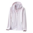 thumbnail image 1 of Économies d'Automne! Veste de Protection Solaire à Manches Longues pour Femmes srobpty, Veste de Sport Décontractée à Capuche à Manches Longues avec Fermeture Éclair, Haute Élasticité, Rose Vif, 1 of 4