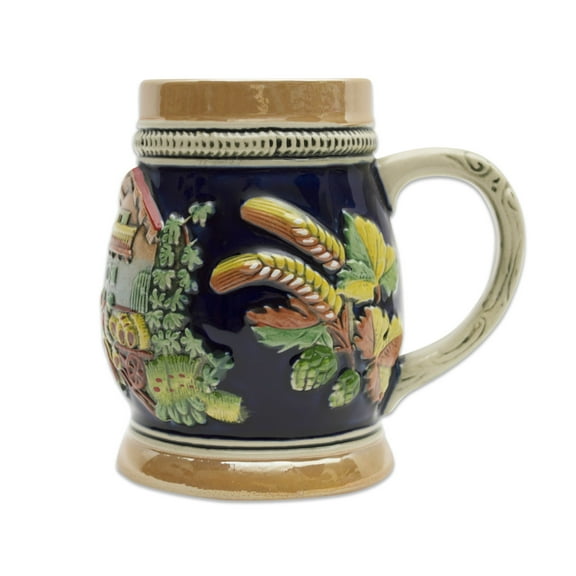 GERM Oktoberfest Beer Hops Ceramic Harvest Beer Stein