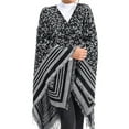 thumbnail image 3 of Coofit Foulard Poncho Foulard Pashmina Chaude Ouverte devant pour Femmes Dames, 3 of 10