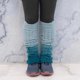 thumbnail image 4 of Leggings de invierno a la moda para mujer, botas, calentadores de piernas largos, calcetines tejidos a crochet, calcetines cálidos de punto hasta el muslo, 4 of 5