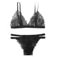 thumbnail image 1 of Gibobby conjunto de bragas Mujeres V cuello SexyBabydoll lencería encaje sin espalda cordón ropa interior traje apretado encaje ropa interior(Negro, XL), 1 of 5
