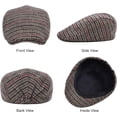 thumbnail image 3 of LAICAIW 2 Pack Newsboy Hats for Men Wool Blend Flat Cap Ivy Driving Hat, 3 of 7