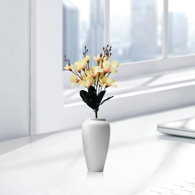 Artificial Magnolia Flower, Real Touch Fake Flower Stems, Realistic Polyester Simulation, Home Decor Living Room Table Centerpiece, Wedding Decoration
