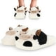 thumbnail image 1 of Pantuflas para Mujer Comodas Suaves y Calidas Zapatillas de Peluche de Decanso para Casa Ideal para Invierno y Clima Frio Blanco Vaca, 1 of 5