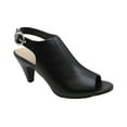 thumbnail image 2 of Alfani Womens jalenne Leather Peep Toe Casual Ankle, Black Leather, Size 9.5, 2 of 6