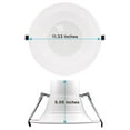 thumbnail image 3 of Luxrite 10 inch LED Recessed Light with J-Box 22/29/37.5W, 3 Color Selectable, Dimmable, 2300/3000/3700 Lumens, Wet Rated, 3 of 8