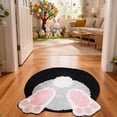 thumbnail image 6 of Easter Bunny Door Mat, Easter Bathroom Rug Bunny Bath Mat,Non Washable Welcome Door Mat, Cute Rabbit Shaped Doormats Indoor Outdoor, Soft Tufted Rug for Bathroom Kitchen Bedroom Home Decor, 6 of 6