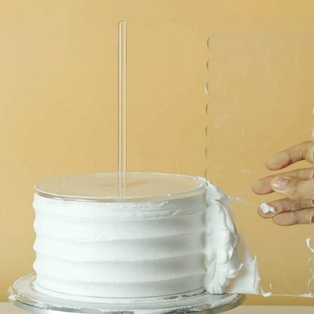 OHOIOLLA 1Jgo Raspador De Cocina Acrílico Transparente Y Discos Para Pastel Práctico Y Duradero