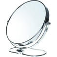 thumbnail image 1 of Espejo de Maquillaje Plegable, Aumento x3, Espejo de Cosmética de Pie 8, Espejo para Dormitorio y Viaje, Espejo de Mesa Ø 20 cm, Espejo de Afeitar Giratorio de Doble Cara, TKD3125 3x, 1 of 5