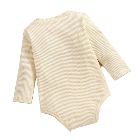 

Casual Cartoon Round Neck Tee Long Sleeve Apricot Baby Bodysuits (Baby s)