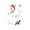 White/Red, variant on abbyrose Koi Fish Adhesive Rose Pocket