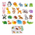 thumbnail image 1 of Xuanheng Early Education Matching Cartoon Puzzles Early Learning Educational Activity Forests Animals, 1 of 8