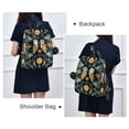thumbnail image 4 of FORMRS Women's Travel Backpack Purse Anti-Theft Hidden Pockets Casual Shoulder Bag, Brown Mystical Owls, 4 of 7