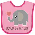 thumbnail image 3 of Inktastic Loved by My Gigi Grandma Boys or Girls Baby Bib, 3 of 4