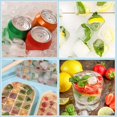 thumbnail image 5 of Ice Cube Tray With Lid And Bin, 2 Tiers Ice Cube Moulds Square And Round Ice Tray With Storage Ice Box For Freezer,water,whiskey, 5 of 5