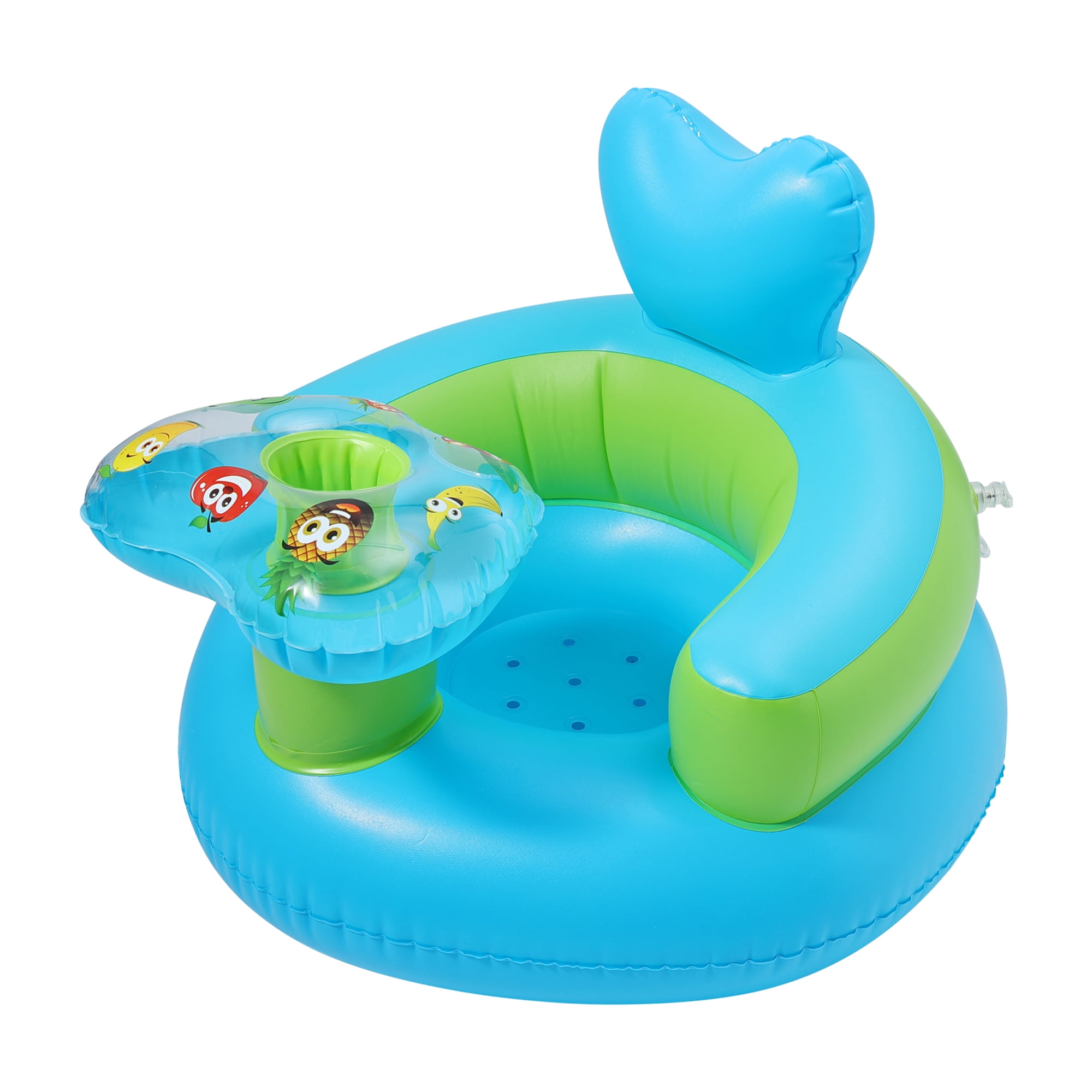 Baby Float Swimming Ring Pool Infant Chair Lounge Inflatable Toy with Backrest 