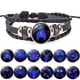 thumbnail image 2 of 12 Signos del zodiaco Constelación Encanto Pulsera luminosa Hombres Mujeres Moda Pulsera de cuero de tejido multicapa amp; Brazalete de regalo de cumpleaños Dengxun unisex, 2 of 2