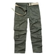 thumbnail image 1 of LOVZFMLL Cargo Pants for Men's Side Pockets Small Feet Tight Fitting Pants Full Length Pants, 1 of 1