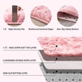 thumbnail image 2 of Sanmadrola Area Rugs for Bedroom, Fluffy Navy Blue Shaggy Soft Area Rug, Non-Slip Indoor Floor Carpet for Living Room, Kids Baby Boys Teen Dorm Home Decor Aesthetic, Nursery, 5.2x6.6 Feet Pink, 2 of 9