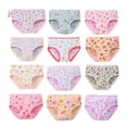 thumbnail image 2 of Emy Dola Girls and Toddler Underwear, Cotton Knit Tagless Brief, Hipster, and Bikini Panties, 12 packs in Random Color, 2 of 8