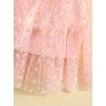 thumbnail image 5 of Seyurigaoka Toddler Baby Girls Valentine's Day Casual Sling Dress Sleeveless Backless Heart Print A-line Mesh Dress, 5 of 7