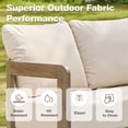 thumbnail image 4 of COMLAX FIELD Outdoor Furniture Set, 3-Piece Metal Patio Conversation Set with 6" Thick Cushions, Outdoor Couch and Patio Chairs Set, 4 of 6
