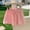 Pink, variant on Trendfront Girls Casual Pants Minimalist Solid Color Elastic Waist Oversized Slacks Soft Breathable Everyday Wearing Kids Long Trousers 3-12Y